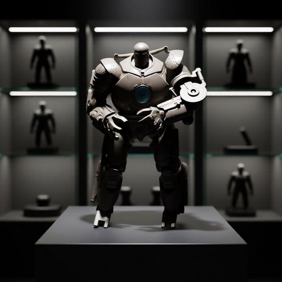 2008 Iron Man Iron Monger Action Figure Hasbro Marvel 6" Blue Reactor Vintage Co - Picture 2 of 7